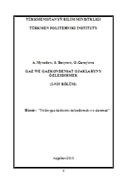 Gaz we gazkondensat ojaklaryny özleşdirmek I